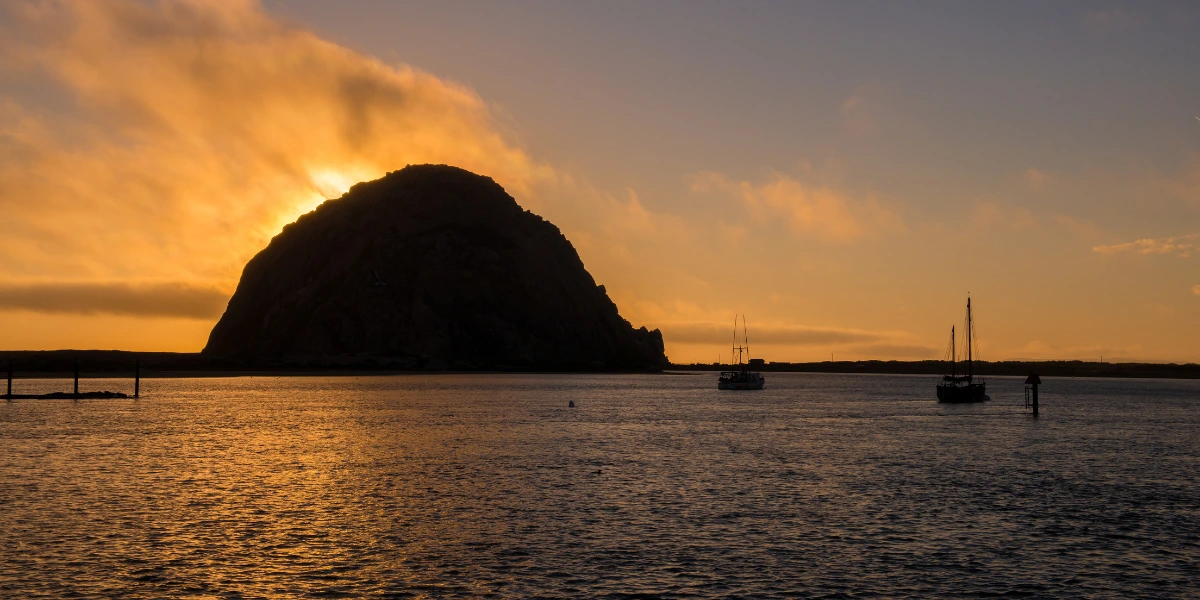 Morro Rock in Morro Bay, CA